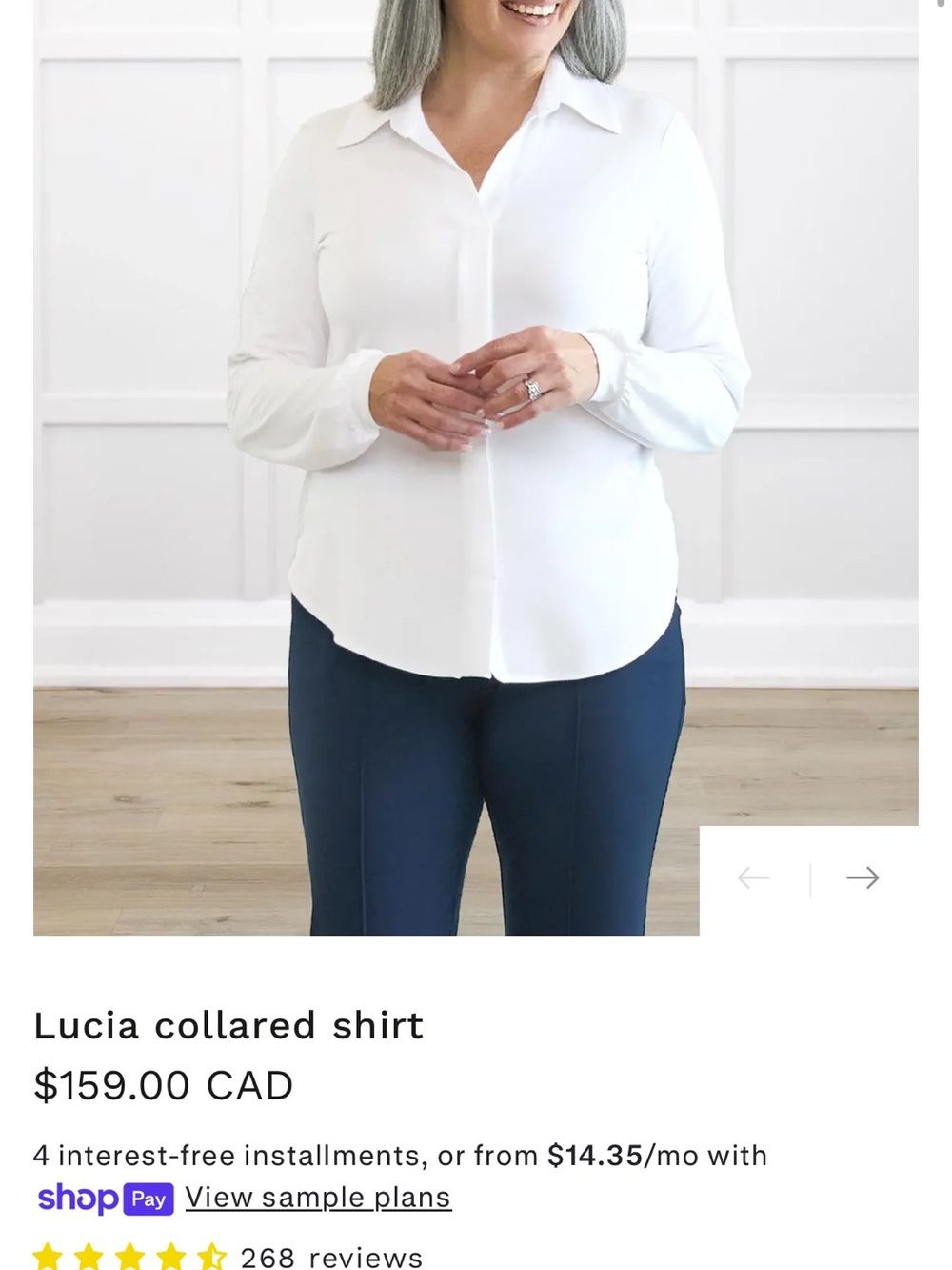 NWT Lucia Shirt - White